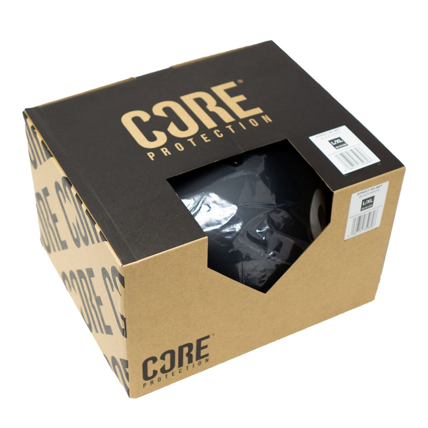 CORE Action Sports BMX Helmet Grey I Skateboard Helmet Alt Angle Packaging