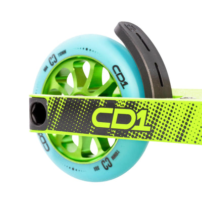 CORE CD1 Complete Stunt Scooter Lime & Teal I Adult Stunt Scooter Back Wheel