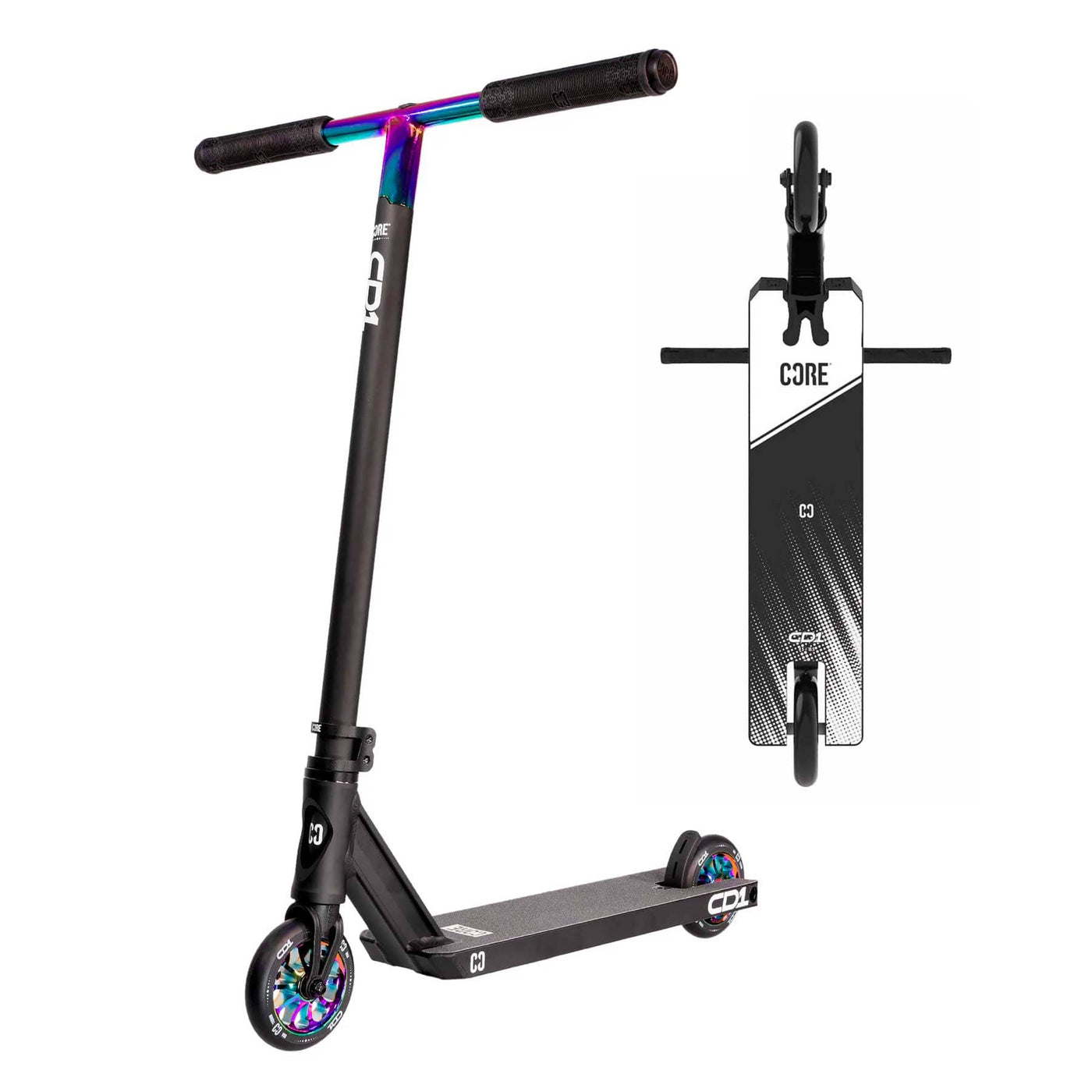 CORE CD1 Complete Stunt Scooter NeoChrome I Adult Stunt Scooter