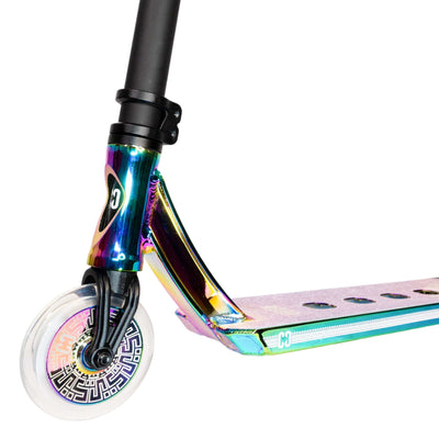 CORE CL1 Complete Stunt Scooter Black & Neo I Adult Stunt Scooter Front Wheel