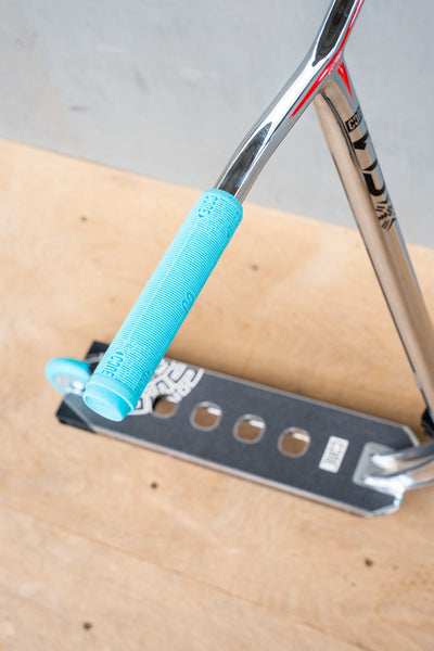 CORE CL1 Complete Stunt  Scooter Chrome & Teal I Adult Stunt Scooter Top Down