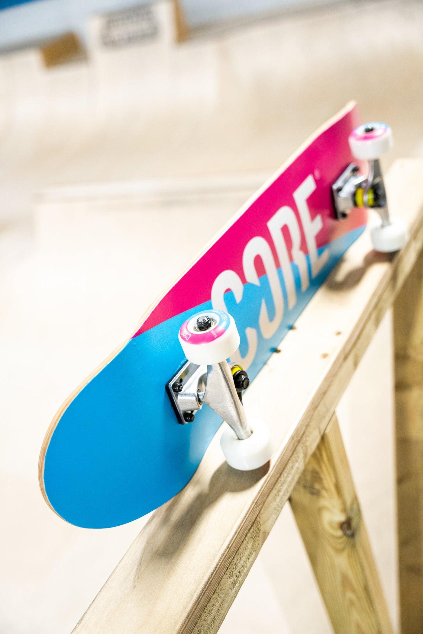 CORE Complete Skateboard C2 Split Pink & Blue 7.75 I Complete Skateboards Alt View Skatepark