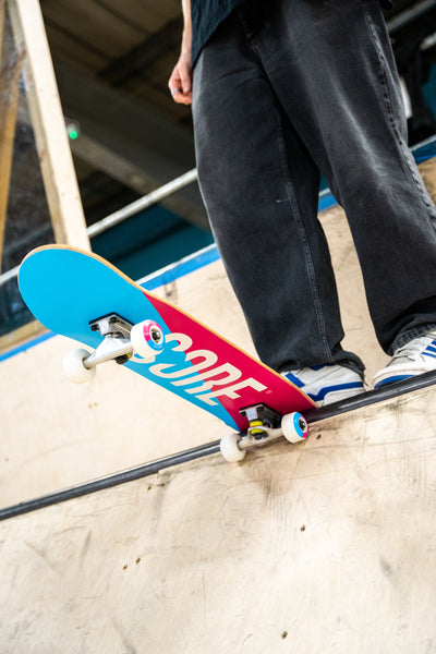 CORE Complete Skateboard C2 Split Pink & Blue 7.75 I Complete Skateboards Ramp