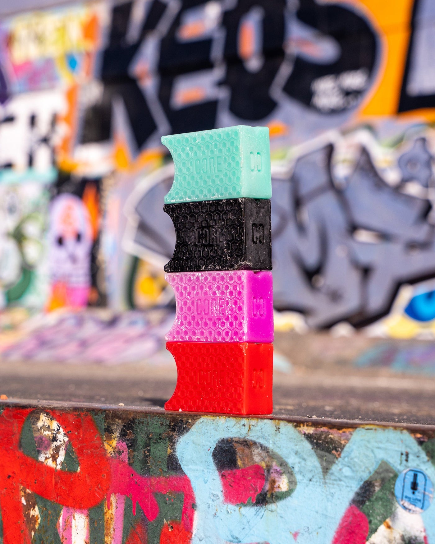 Core Epic Skate Wax Red I Skate Wax Multi Color