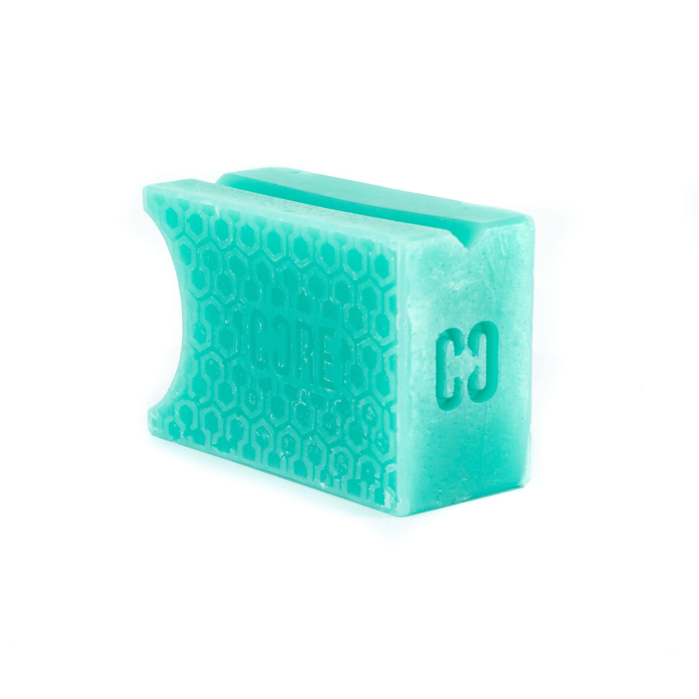 Core Epic Skate Wax Teal I Skate Wax Angled Side