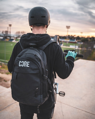 CORE Helmet Backpack Black I Backpack Helmet Holder BMX