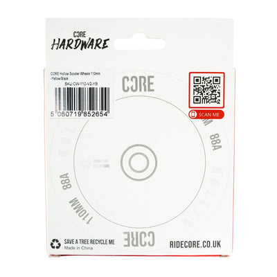 CORE Hollow V2 Pink/Blue Scooter Wheel 110mm I Stunt Scooter Wheel Alt View Packaging