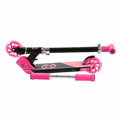 CORE Kids Foldy Black & Pink Kick Scooter For Kids I Kick Scooter For Kids Foldable