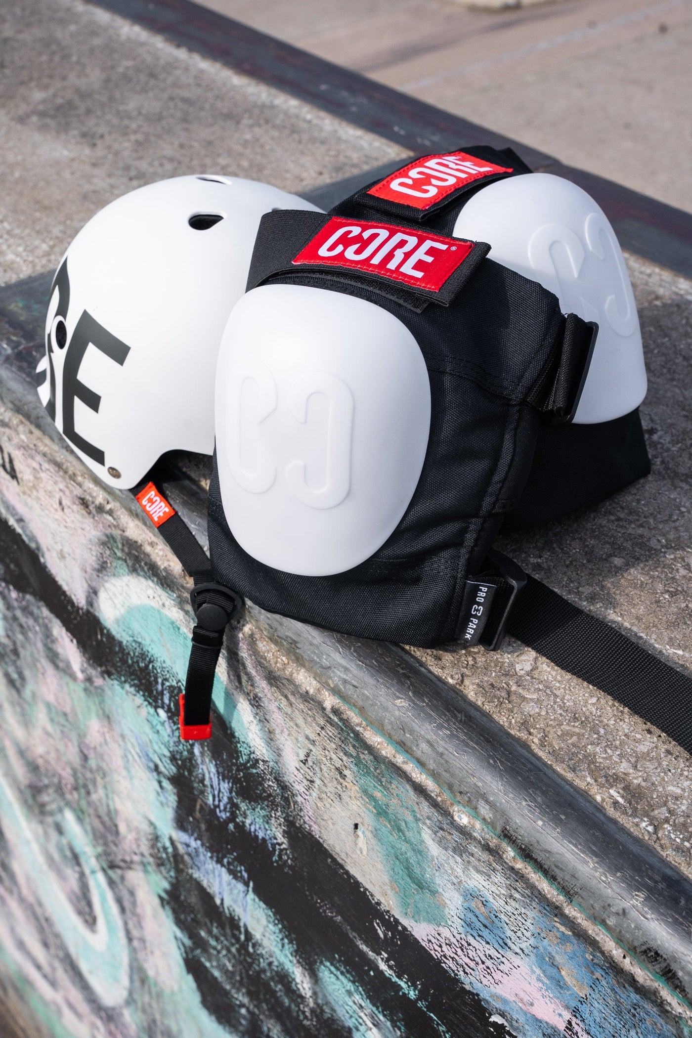 CORE Replacement Pro Park Knee Caps White I Scooter Knee Pads Different Products