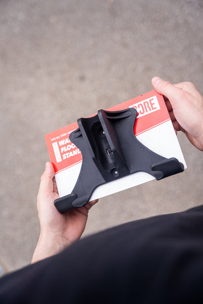 CORE Scooter Wall Floor Stand BlackI Scooter Stand Product Packaging