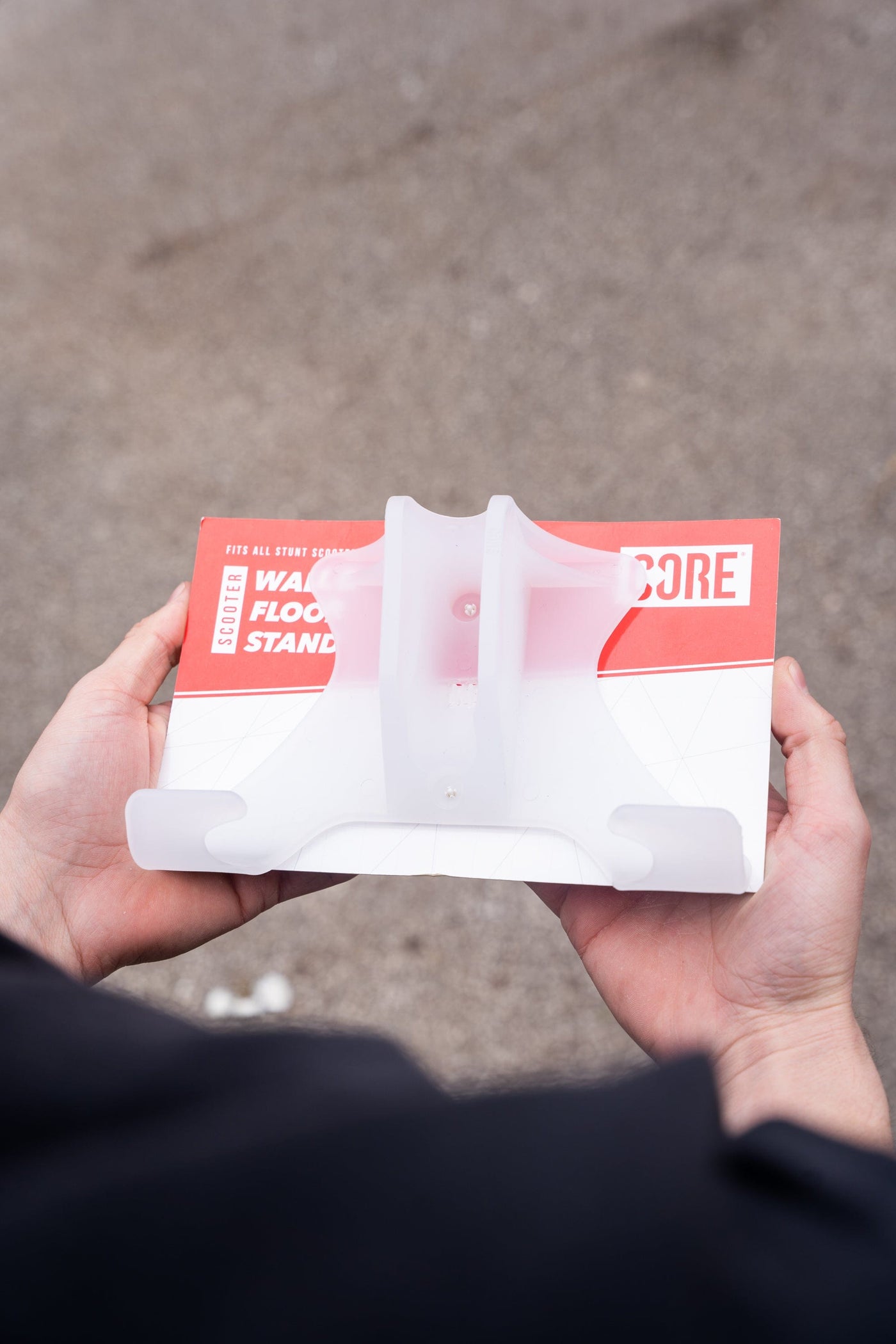 CORE Scooter Wall Floor Stand Clear I Scooter Stand Product 