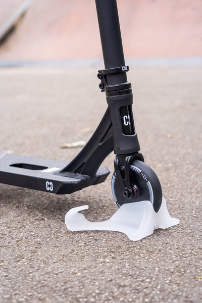 CORE Scooter Wall Floor Stand Clear I Scooter Stand Zoomed