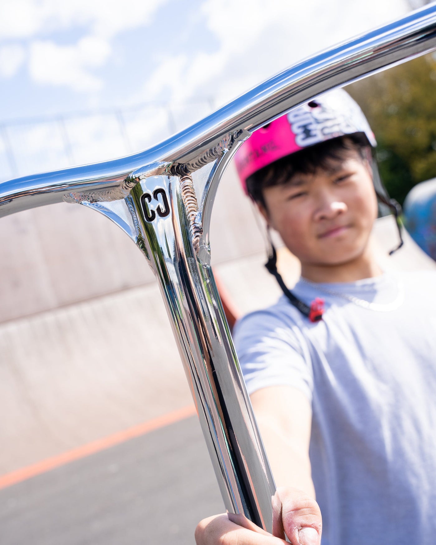 CORE SL2 Aluminium Stunt Scooter Handle Bars Chrome I Scooter Handle Bars Holding