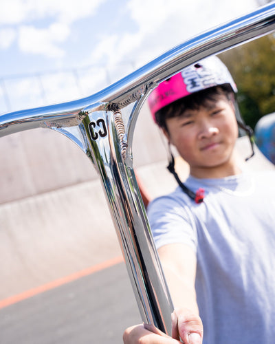 CORE SL2 Aluminium Stunt Scooter Handle Bars Chrome I Scooter Handle Bars Holding