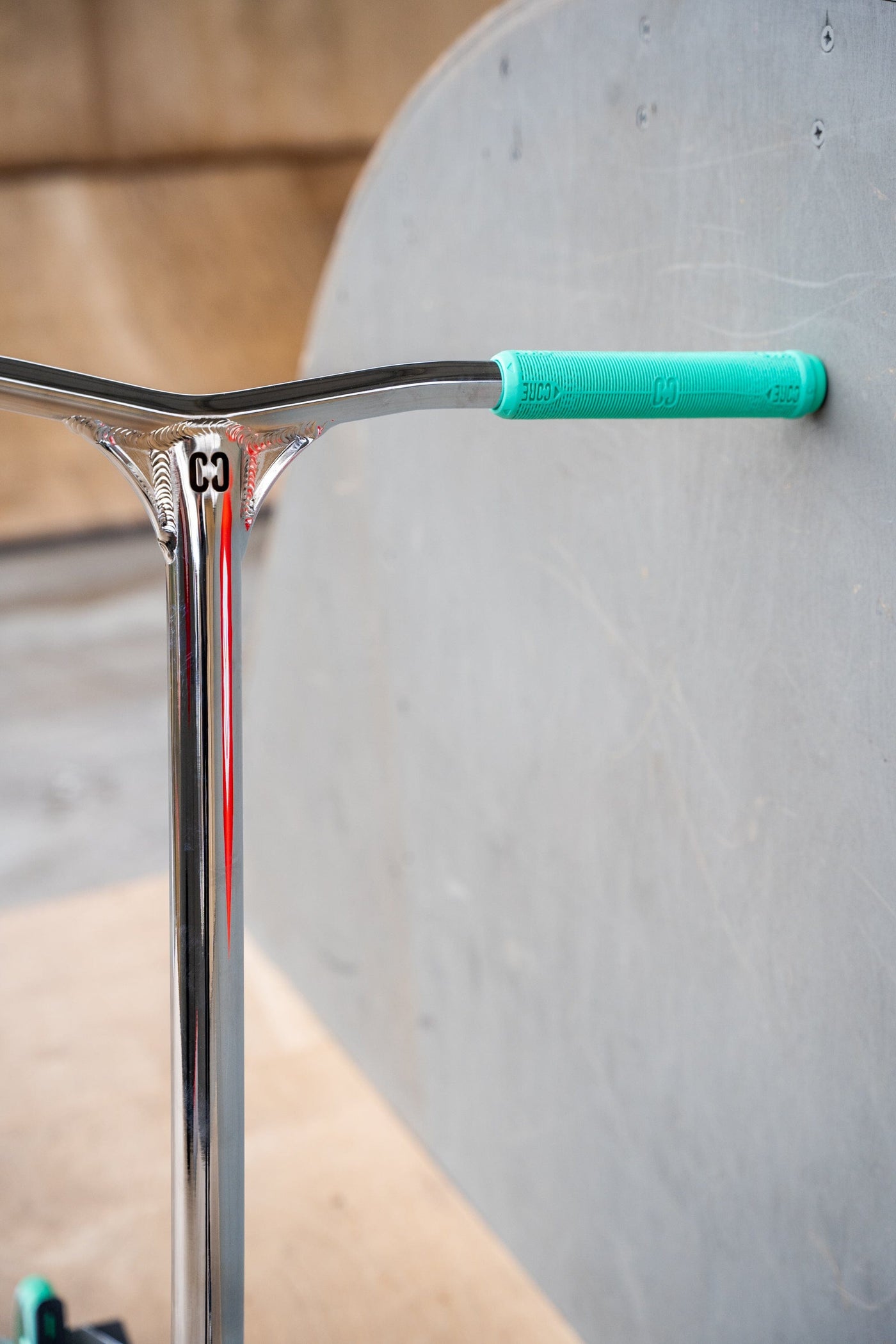 CORE SL2 Aluminium Stunt Scooter Handle Bars Chrome I Scooter Handle Bars Leaning Ramp