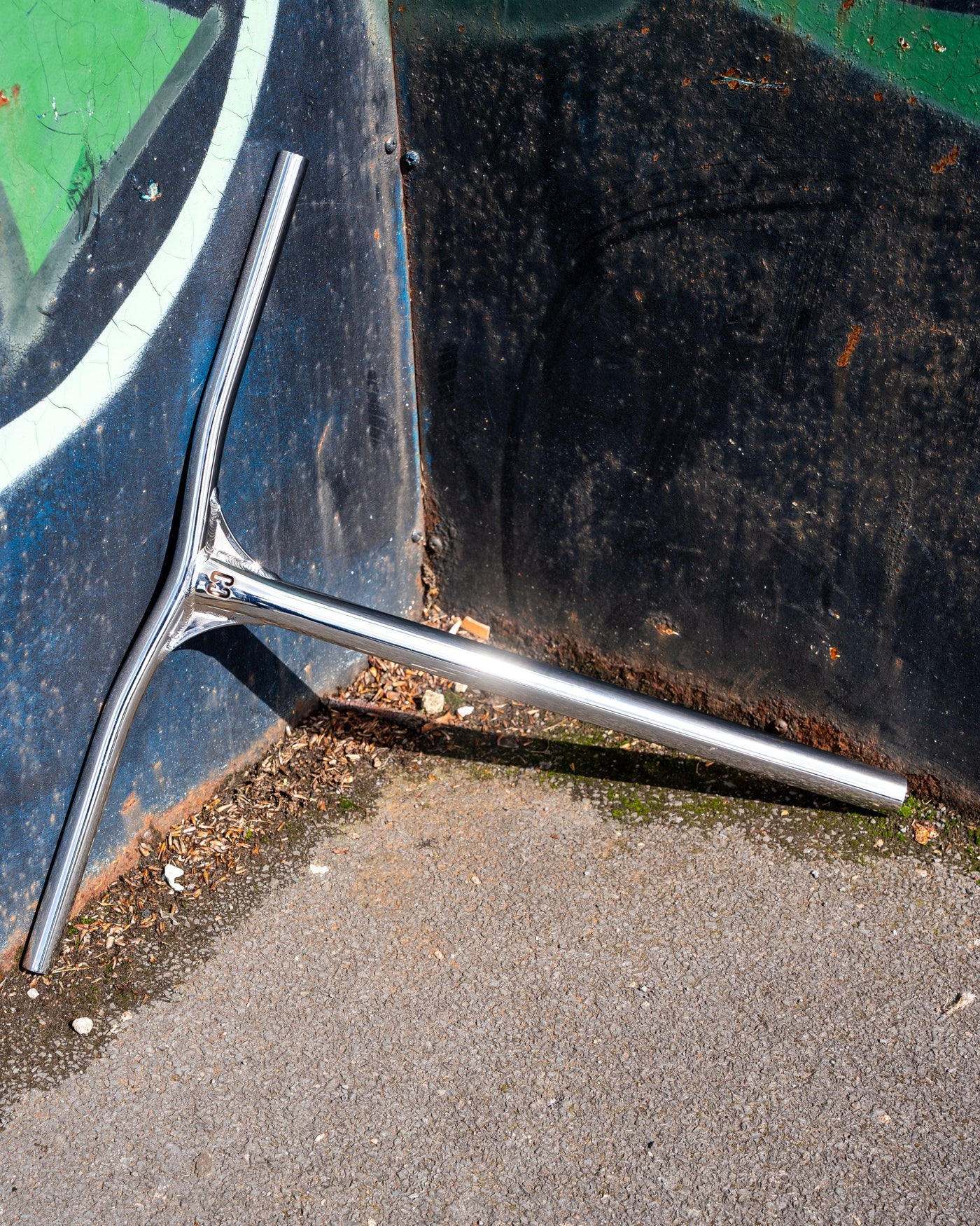 CORE SL2 Aluminium Stunt Scooter Handle Bars Chrome I Scooter Handle Bars Leaning