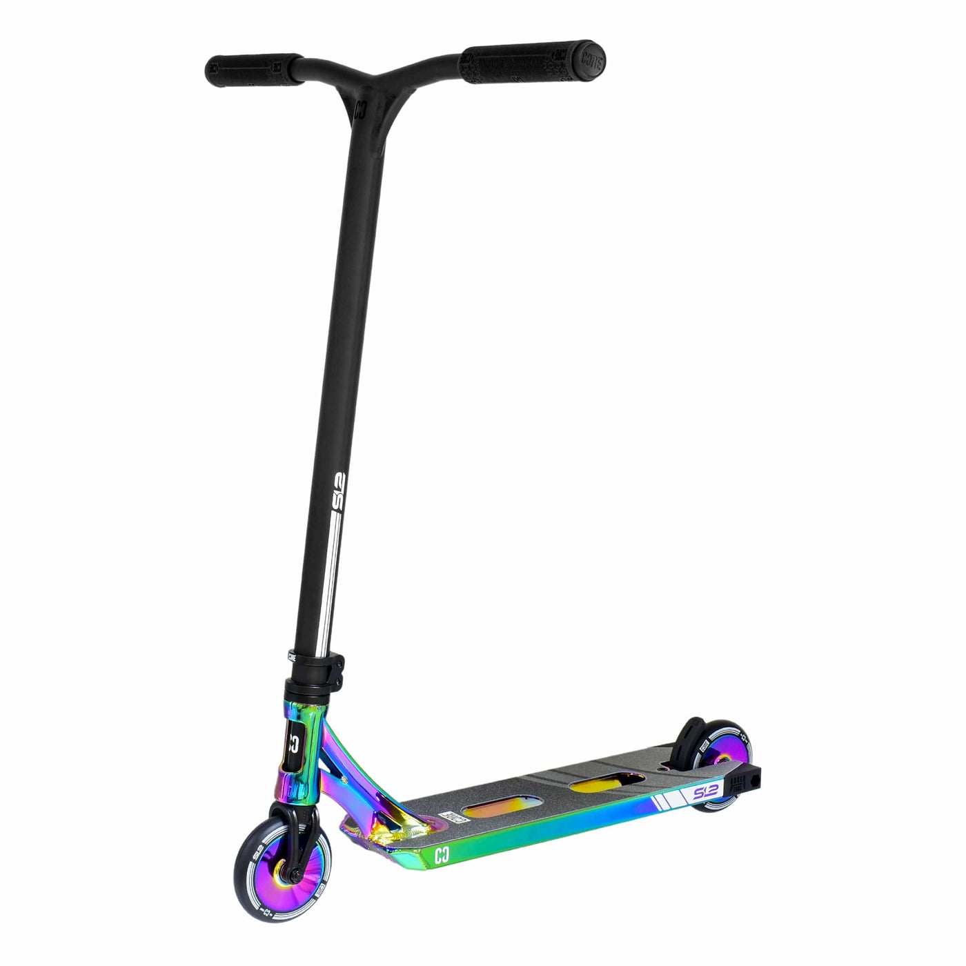 CORE SL2 Stunt Scooter Neo Black I Adult Stunt Scooter Angled View Zoomed Out