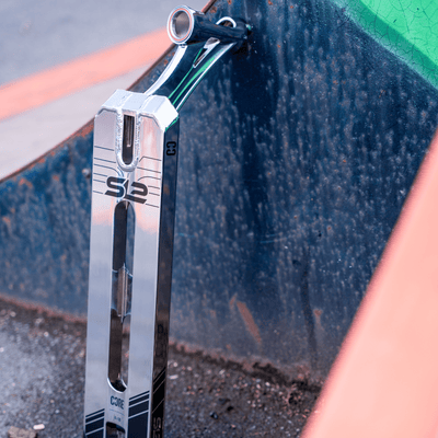 CORE SL2 Stunt Scooter Deck Chrome I Scooter Deck Leaning Ramp