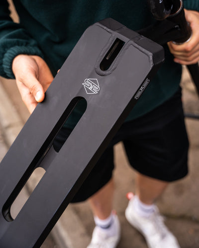 CORE ST2 Stunt Scooter Black I Adult Stunt Scooter Holding
