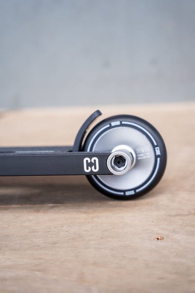 CORE ST2 Stunt Scooter Black & Raw I Adult Stunt Scooter Back Wheel Side