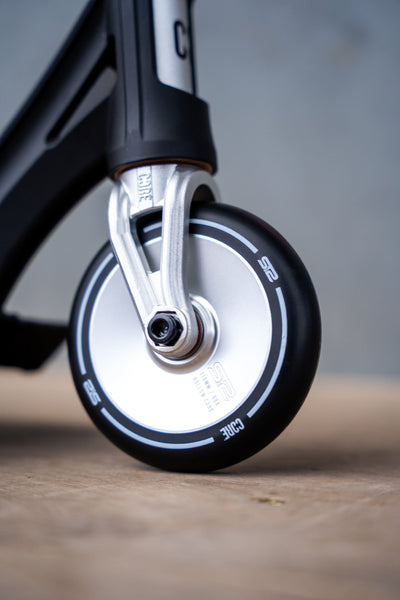 CORE ST2 Stunt Scooter Black & Raw I Adult Stunt Scooter Side Wheel