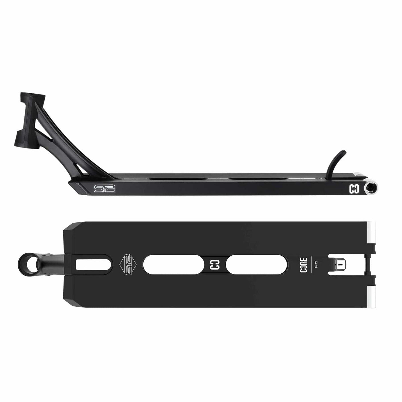 CORE ST2 Stunt Scooter Deck Black I Scooter Deck Side Bottom
